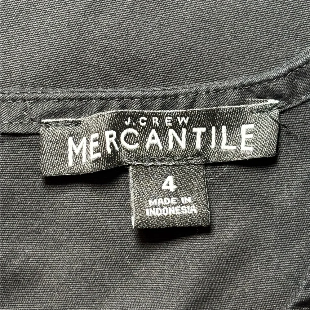 J.Crew Mercantile Women’s Tiered Bell Sleeve Blouse Black Size 4